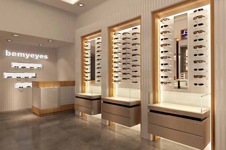 Optical shop interior design