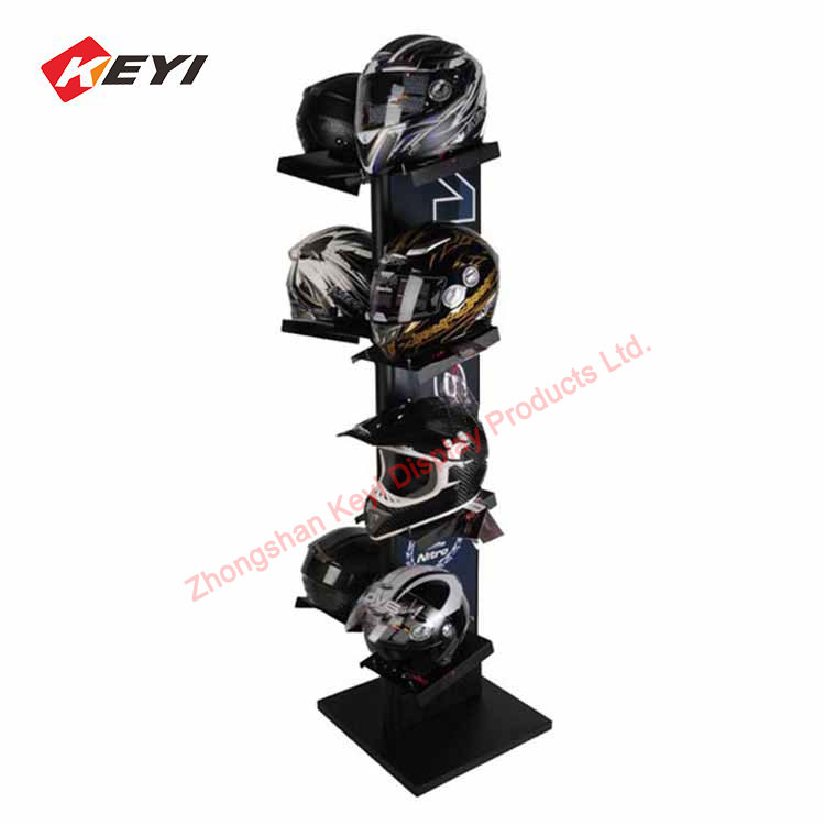 Motorcycle Helmet Display Rack