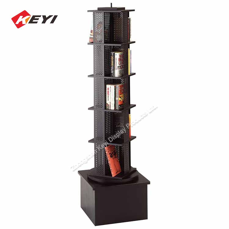 Custom Metal Rotating Book Display Stand