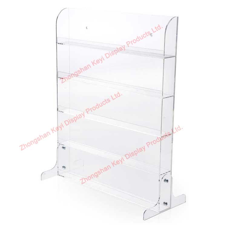 wall mount & counter top clear acrylic nail polish rack