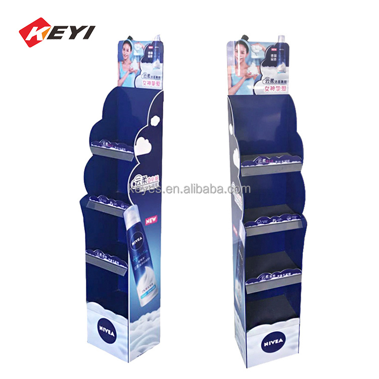 Custom Supermarket Pvc Foam Board Plastic Exhibition Rack and pvc foam board display shelf