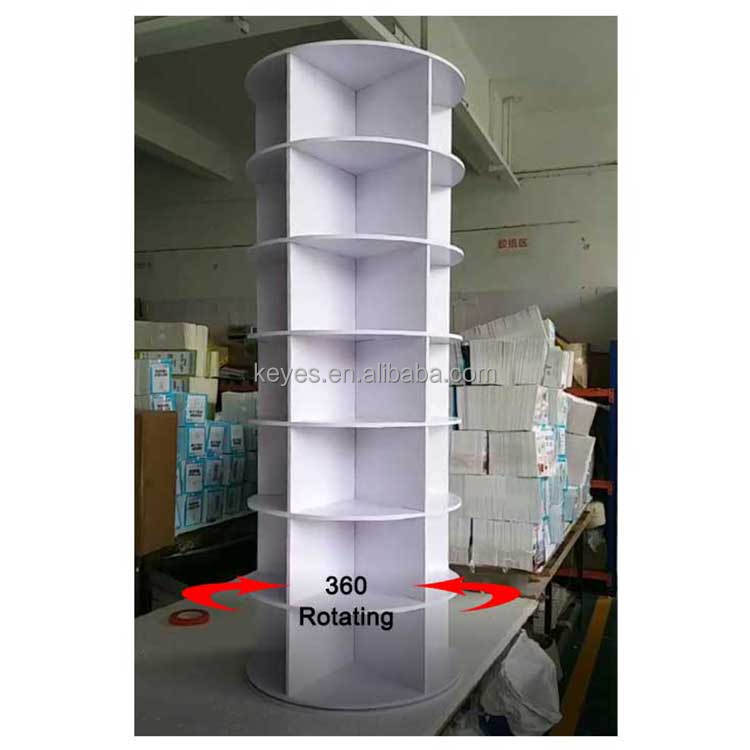 Custom Modern Stackable 4 5 6 7 8 9 10 Tier White Round 360 Rotating Shoe Rack Storage Organizer