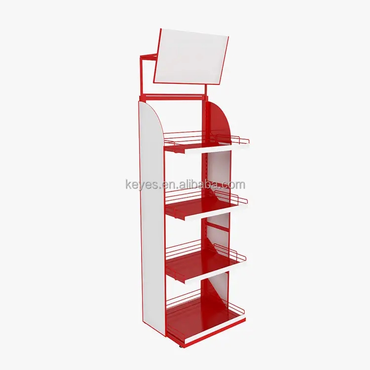 Display Stand Manufacturer Custom Food Beverage Bottle Floor Displays Rack Metal Beer Display Rack