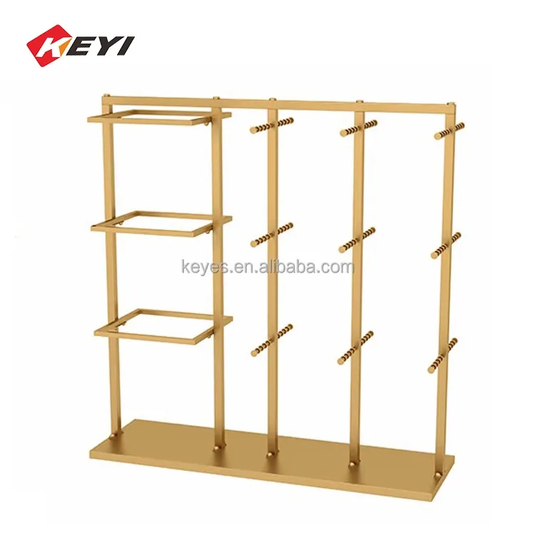 Shopping Mall Floor Standing Metal Lingerie Store Underwear Display Rack Bra And Panties Hanging Display stand