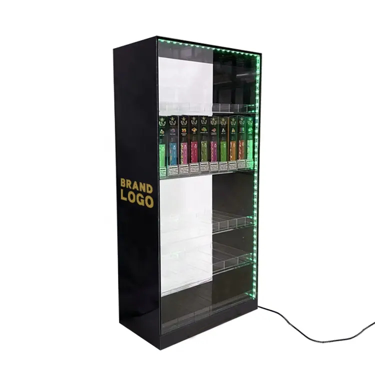 Customize High Quality Led Display Stands For Smoke Shop Shelf Acrylic Lighter display stand