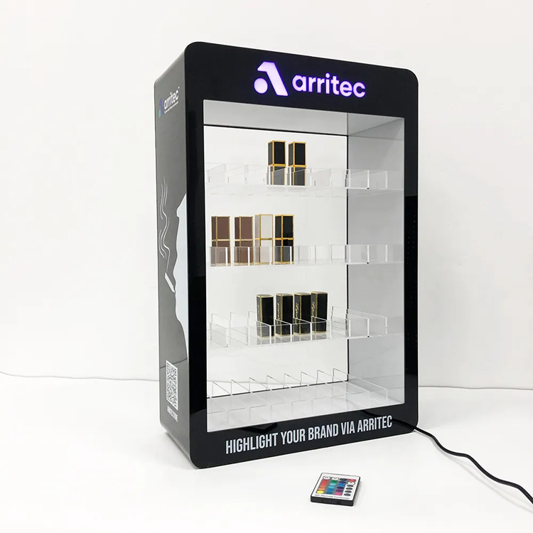 Smoke Shop  Cases Cigarette Smokeless Tobacco Cabinet Desktop Acrylic Led Display Rack Electronic cigarettes Display Stand 