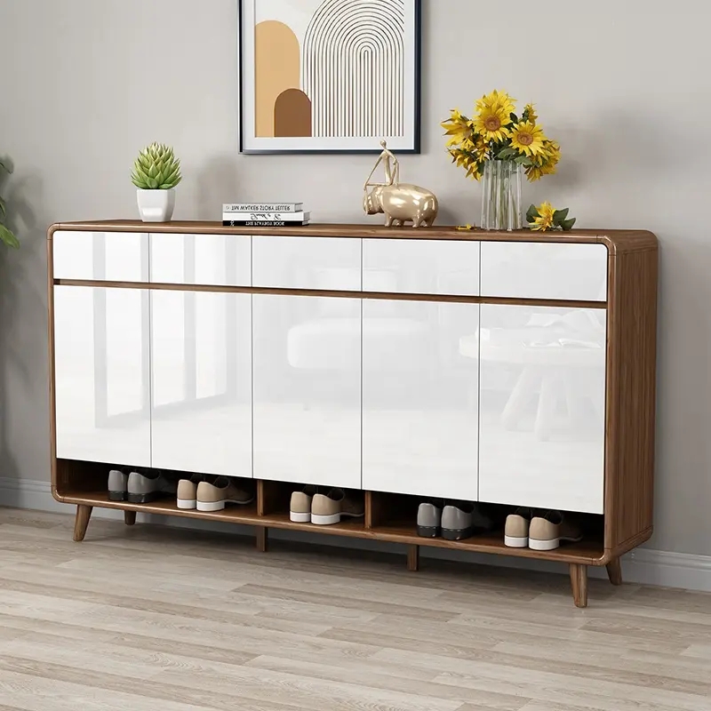 New Model Living Room Shoe Rack Cabinet Furniture Wooden Shoe Display Stand Cabinet home furniture