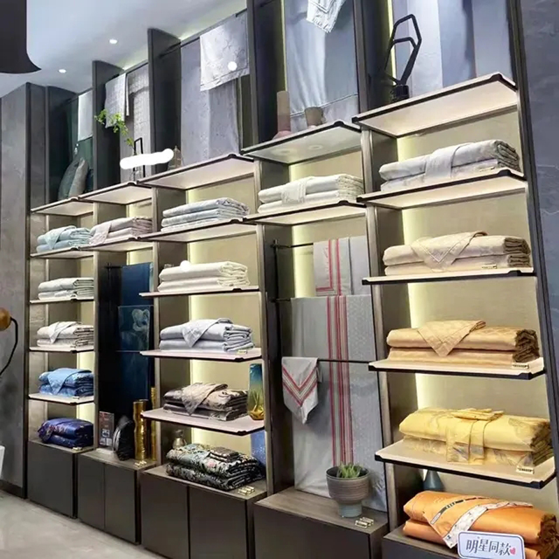 Customized Metal Golden Black Rose Gold Bronze Color Stainless Steel Display Rack For Clothes Shops  Showroom