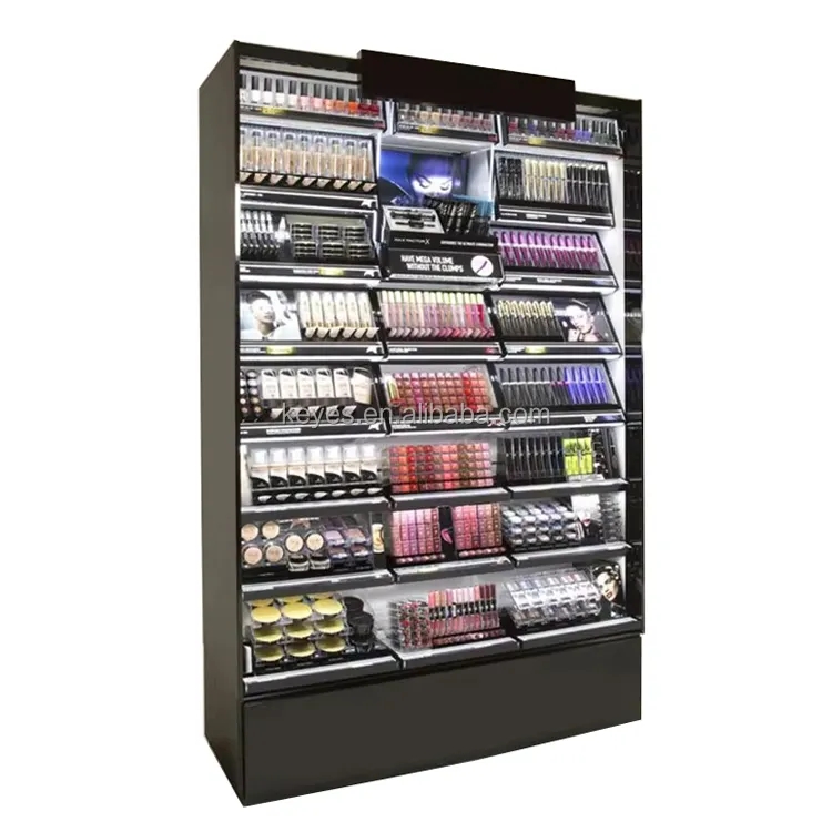Cosmetic Wooden And Acrylic Display Shelving Makeup Store Display Cabinet  Cosmetic Shop Showroom Design Storage Display Racks