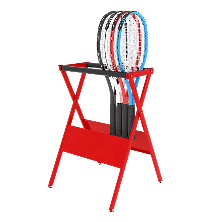 Custom Gym Sport Equipment Tennis Badminton Mosquito Squash Ball Racket Garage Metal Display Stand Storage Rack Holder