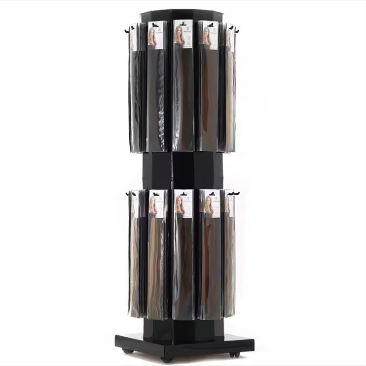 New Hot Custom Design Factory Display Racks Hair Band Brush Wig Display Stand Factory 